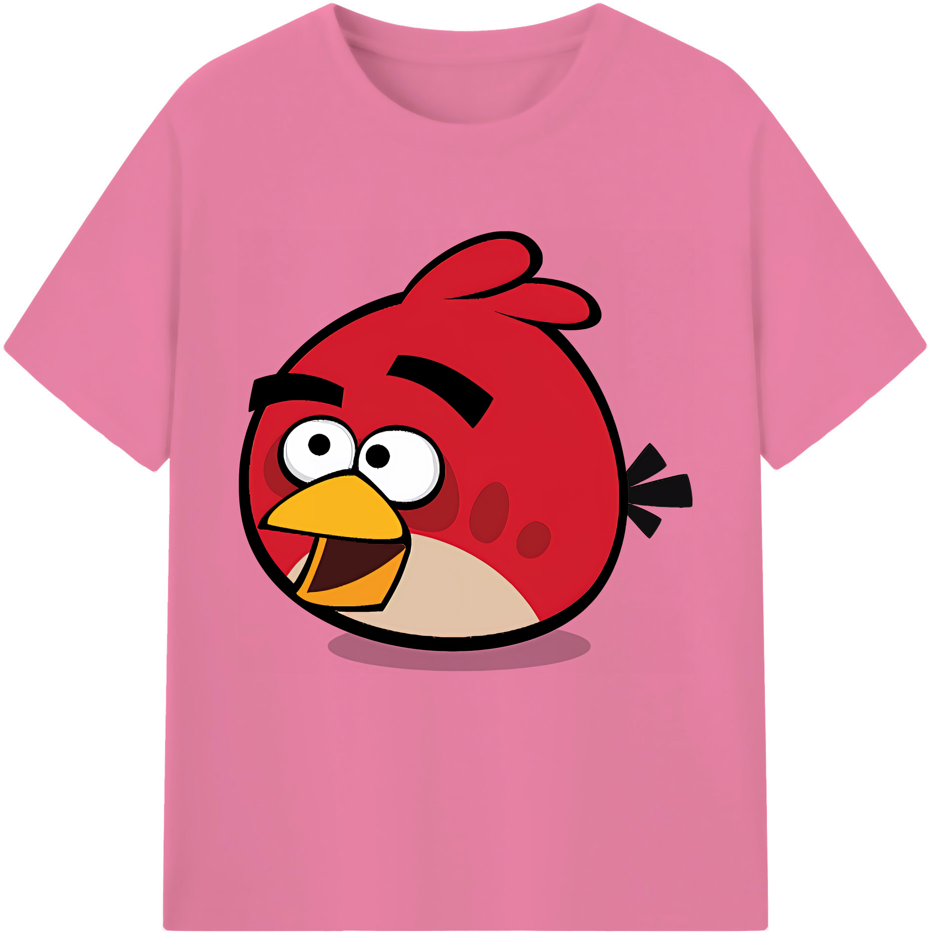 （画像用） Angry Birds アングリーバード 綿100％半袖Tシャツ（フロントプリント）